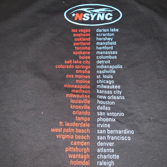 NEW Vintage Nsync 1999 Tour T-Shirt Size Large Winterland Tag Justin Timberlake - Picture 6 of 6